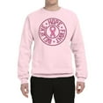 thumbnail image 2 of Wild Bobby, Believe Hope Awareness Unisex Crewneck Graphic Sweatshirt, Light Pink, 2XL, 2 of 3