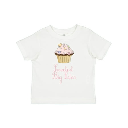 

Inktastic Sweetest Big Sister Gift Toddler Toddler Girl T-Shirt
