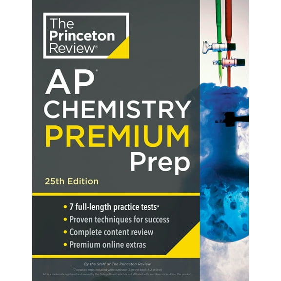 Pre-Owned Princeton Review AP Chemistry Premium Prep, 25th Edition: 7 Practice Tests   Complete Content Review   Strategies & Techniques (Paperback) 0593516761 9780593516768