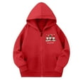 thumbnail image 4 of Sudadera deportiva informal con estampado degradado para niños y niñas, cuello redondo, manga larga, poliéster, 4 of 6
