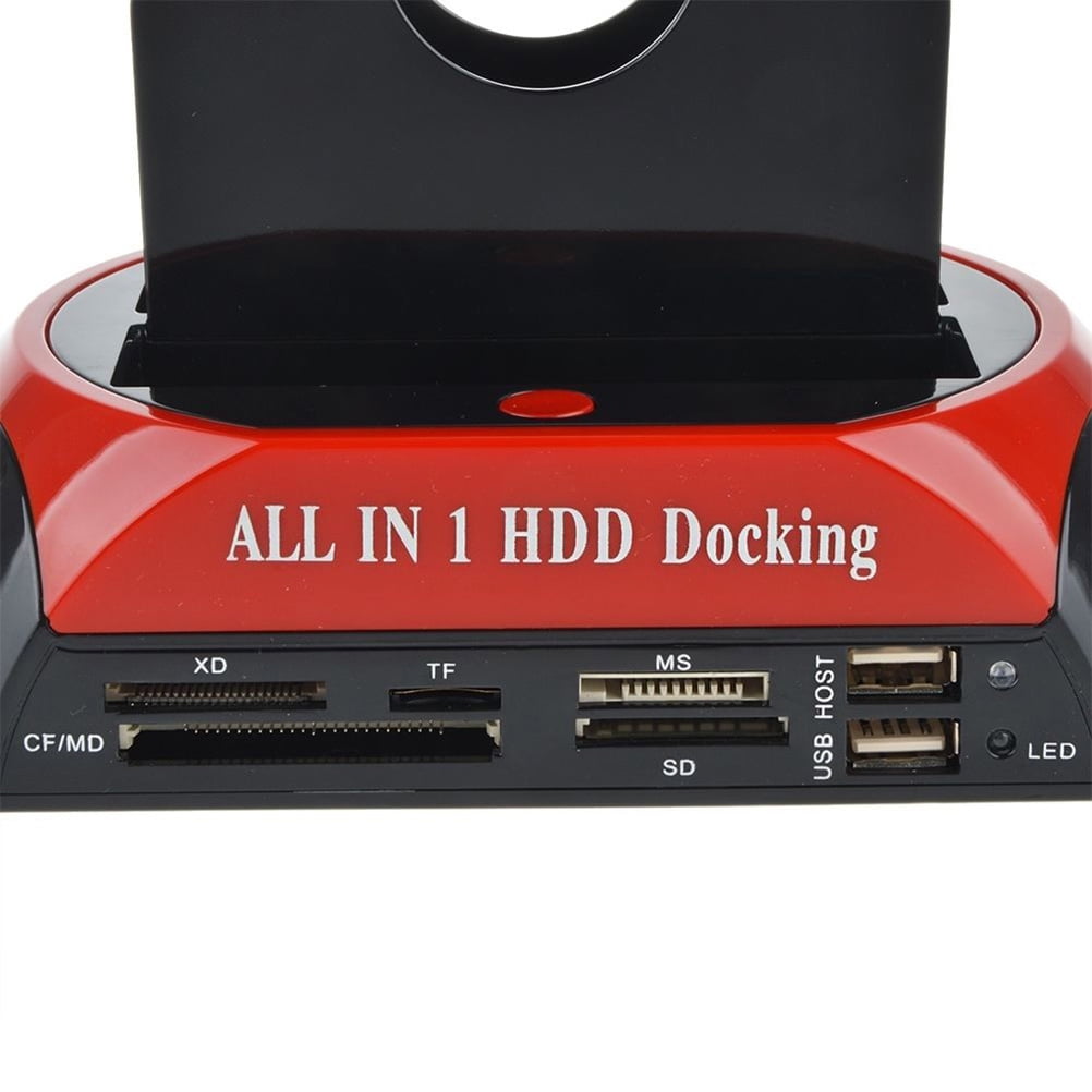 HDD Docking Station IDE Dual USB Clone Hard Drive Multi Function Reader With US Plug - Walmart.com