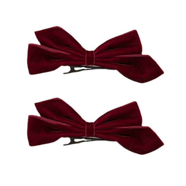 2PCS Velvet Butterfly Hair Clip Velvet Bow Hairpin Lot M3 E9S5 A7J4 B4V1 C6 O2H7