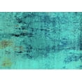 thumbnail image 1 of Ahgly Company Machine Washable Indoor Rectangle Oriental Turquoise Blue Industrial Area Rugs, 8' x 12', 1 of 4