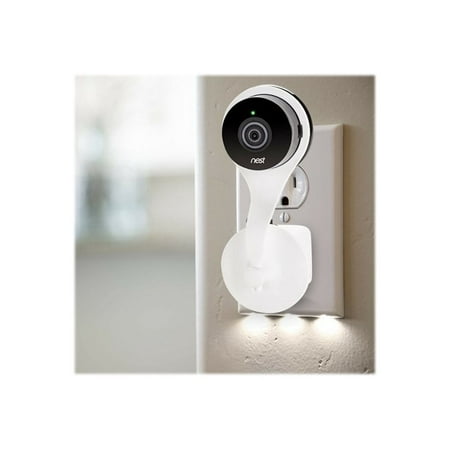 Wasserstein - 360° Swivel AC Outlet Mount for Nest Cam and Dropcam PRO Security Cameras - White