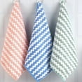 thumbnail image 1 of Paños de limpieza ultraabsorbentes, toallas de microfibra multiusos para cocina, reutilizables y antirayaduras, juego de 3 piezas en azul, rosa y verde, embalaje práctico y ecológico, 1 of 1