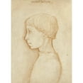 thumbnail image 2 of Giovanni Badile 14x18 Black Ornate Wood Framed Double Matted Museum Art Print Titled - Portrait of a Boy in Profile (1440s), 2 of 5