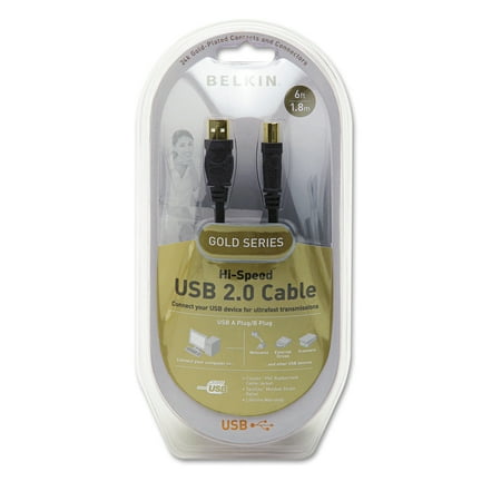Belkin Gold Series High-Speed USB 2.0 Cable, 6 ft.