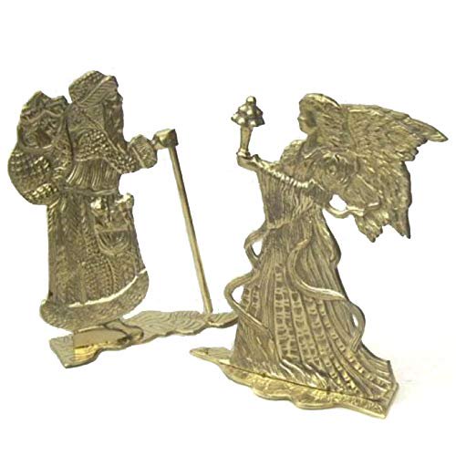 INDIA OVERSEAS TRADING CORP BR 3130 Brass Santa And Angle Set