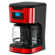 EUROSTAR 12-Cup Programmable Coffee Maker (RED)