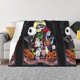 thumbnail image 1 of Manta polar de Pesadilla antes de Navidad, manta súper suave y acogedora, manta de franela ligera y cómoda, mantas de felpa cálidas para sofá, sofá, cama, 1 of 5
