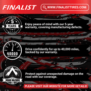Finalist UN108 All Season 275/55R20 117V XL High Performance Passenger Tire 275/55/20(Tire Only)