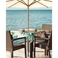 thumbnail image 3 of Fsddascl Tropical Giraffe Sloth Outdoor Tablecloth - 60x60 Inch Square Dining Table Cover, Watercolor Summer Palm Leaf Waterproof Outdoor Table Cloth with Umbrella Hole & Zipper for Picnic/Patio, 3 of 7