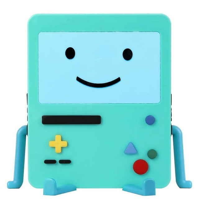 Nintendo Switch BMO Stand - Portable and Easy-to-Use with Smiley Face Decorative Cover Plate (Green)
