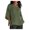 Army Green, variant on Womens Linen Shirts Cute Summer Tops Summer Fashion Cropped Sleeves Round Neck Cotton Line Loose Shirt Blouse 2XL