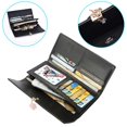 thumbnail image 4 of Ladies Leather Large Wallet, Women Leather Wallet, Long Wallet, Wallet With 9 Card Slots, 4 of 7
