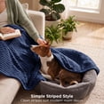 thumbnail image 5 of U by Bedsure Pageant Blue Fleece Throw-XL Blanket for Couch - Super Soft Cozy Blankets for Women, Girls, 50x70 inches, 5 of 8