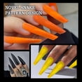 thumbnail image 2 of 10 in 1 Extension False Nails Snake Pattern Full Covers Fasle Nails Tips Clear Nails Forms, 2 of 8