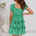 thumbnail image 4 of fvwitlyh Green Sweater Dress Women's Casual Skirt Boho Mexican Peasant Dresse Plus Size XXL Dress, 4 of 5
