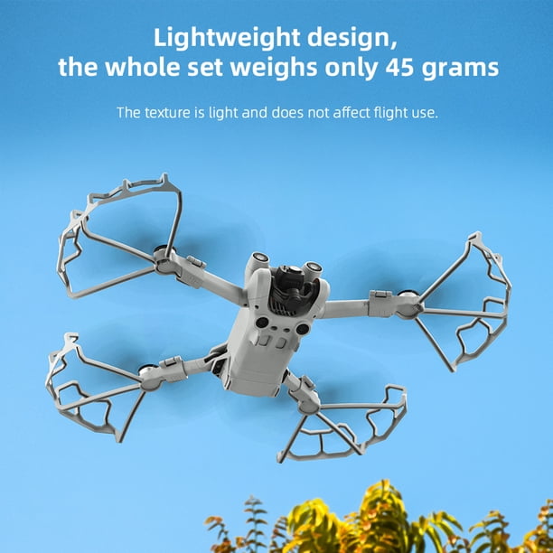 4 protectores de hélice para DJI Mini 3 Pro Blade Props Cover gris