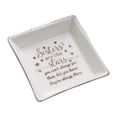 thumbnail image 2 of Plato de baratijas de cerámica plato decorativo, regalos para mamá, plato de anillo cuadrado con borde dorado para cumpleaños de mamá Día de la madre Adepaton 2035327-1, 2 of 9