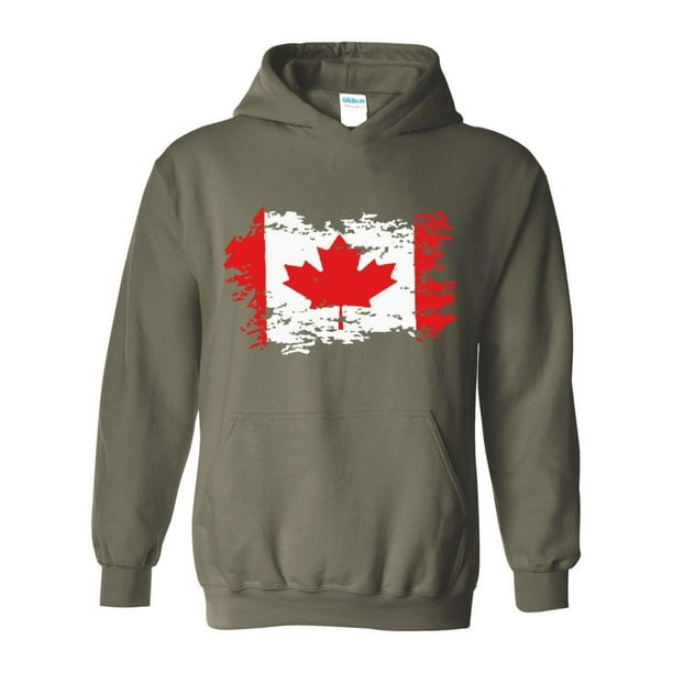 IWPF Unisex Canada Flag Canadian Hoodie Sweatshirt