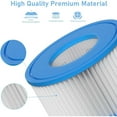 thumbnail image 4 of 12 Pack Type VI Hot Tub Filters Cartridge Replacement for Saluspa Hot Tub Compatible with Lay-Z-Spa，Coleman SaluSpa 90352E, 58323E, 58323 Swimming Pool Pump, 4 of 9