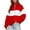 Red, variant on Sahpxhe Womens Zip Mock Neck Sweatshirt Loose Color Block Long Sleeve Pullover Sweatshirt Vibrant Stripe Comfy Trendy Tops Red S