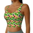 thumbnail image 2 of Naloa Vegetable Sports Bras for Women, High Support Bra with Removable Pads, Comfortable - Small, 2 of 9