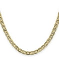 thumbnail image 3 of 14k Yellow Gold 18 Inch 4.5mm Concave Anchor Chain Necklace Pendant Charm, 3 of 9