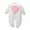 White, variant on Utlike Baby Girls Bodysuits Newborn Thermal Long Sleeve Thick Warm Romper Breathable Onesies For Infant Size 0 Months-3 Months