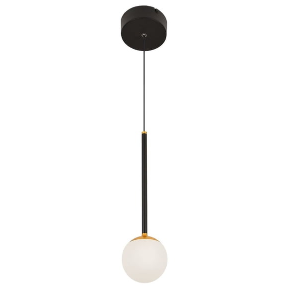 VONN Capri 5" Height Adjustable ETL Certified Integrated LED Pendant in Black