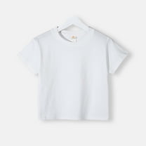 Mlzmgr Summer Tops Cotton Short Sleeve Boys Girls Tee Shirts Crewneck Basic Casual Sports Tees