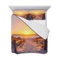thumbnail image 7 of Summer Beach Twin XL Size Down Alternative Comforter, Lightweight Comforter Quilt Bedding Set with Pillow Shams Sunset Nautical Ocean Sea All Seasons Bed Comforter Duvet Insert 68"x98", 7 of 7