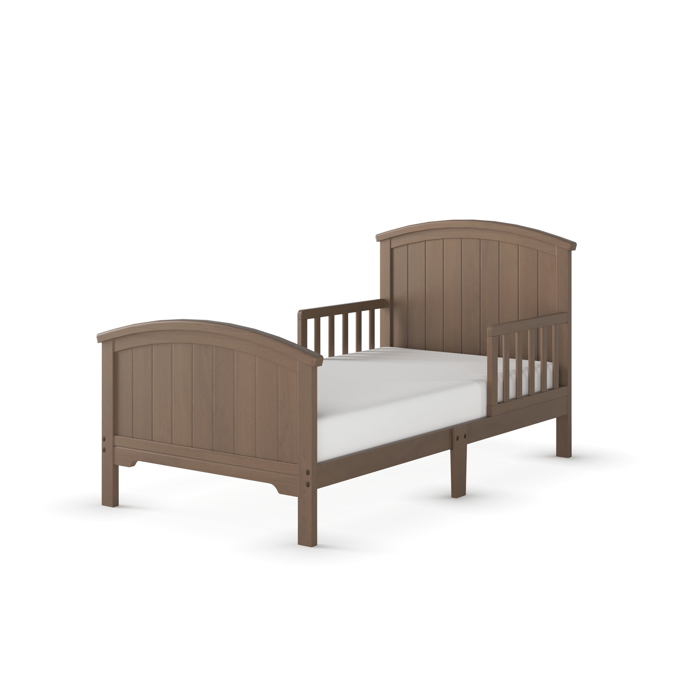 Child Craft Hampton Toddler Bed and Nightstand Bedroom Set, Low to Ground Design, Dusty Heather, 2-Piece