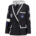 thumbnail image 2 of Women's The Wild Collective Black Toronto Maple Leafs Original 6 Hooded Blazer, 2 of 3