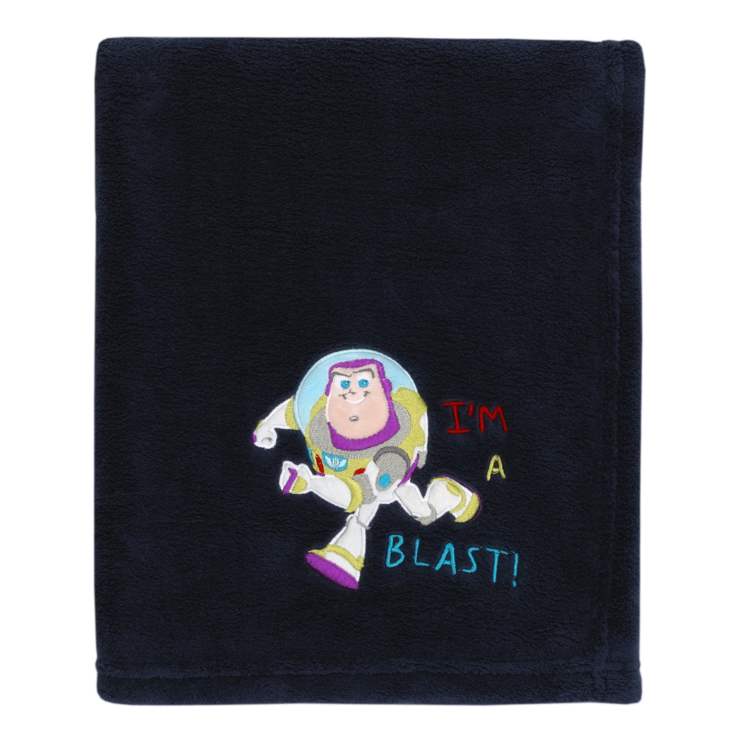 Disney Toy Story Outta This World Blue Applique Baby Blanket