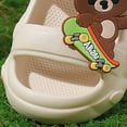 thumbnail image 6 of Ccpelsie Boys and Girls Slippers Summer Beach Pool Shoes Toddler Cartoon Slides Sandals Indoor&Outdoor Garden Slippers Shower Shoes(Khaki,1), 6 of 8