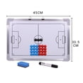 thumbnail image 5 of Tablero de fútbol de aleación de aluminio para colgar, para entrenamiento y práctica, con 27 imanes para nevera, 1 borrador y 1 rotulador (blanco)., 5 of 5