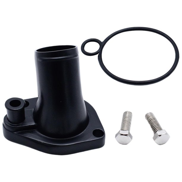 Ajuste de cuello de agua para 260 289 351W 1965-1975 con reemplazo de junta tórica negro Zulema Casas de termostato