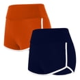thumbnail image 2 of PIWHJQK Women Athletic Gym Yoga Shorts Women Solid High Waist Yoga Athletic Short Bottoms, 2 of 5