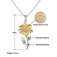 thumbnail image 5 of Nice Wife Gifts, I promise to always make you laugh, even if it means telling, Birthday Sunflower Pendant Necklace For Wife, Funny wife gift, Gift for wife, Funny sunflower necklace, Wife gift ideas,, 5 of 5