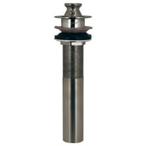Westbrass Lift & Turn Lavatory Sink Drain without Overflow Holes - Fully Finished, Satin Nickel