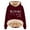 Wine, variant on Yes I'M Cold 24/7 Always Cold Hoodie for Women Lined Thicken Warm Hooded Sweatshirt Letter Letter Pullover Top
