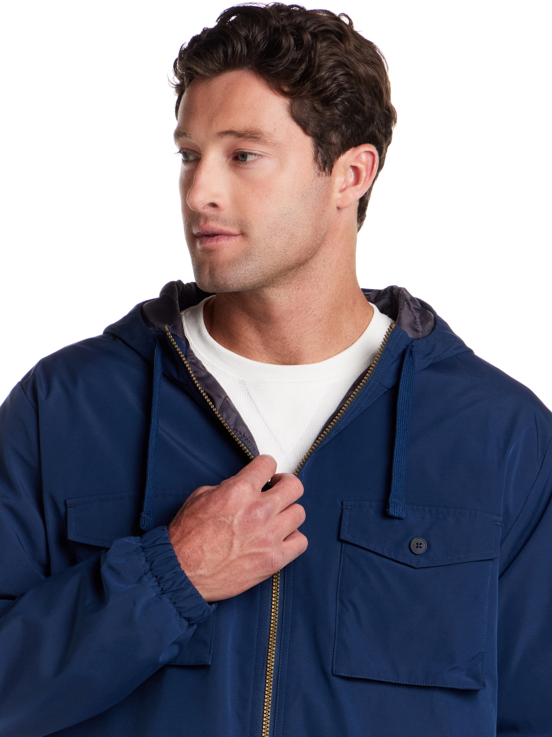 Frontier Threads Men's Lined Poly Memory Hooded Safari Jacket