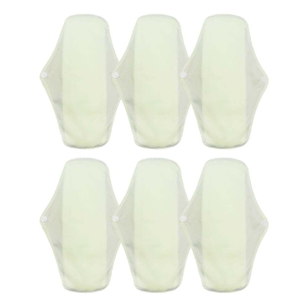 Premium Cotton Reusable Menstrual Pads - Washable Cloth Pads- Highly Absorbent Cotton Cloth Panty Liner Pads for Teens & Women, Incontinence Pads
