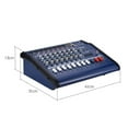 thumbnail image 2 of Mixing Console,48v Phan Power 8 Channels Powered Usb/ Slot Dj Powered Amplifier Audio Amp With 48v Power Usb/ Slot Console Amp With Amplifier Audio Console Usb/slot Mer Amplifier Console Raoke, 2 of 6