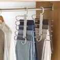 thumbnail image 1 of Perchas para pantalones que ahorran espacio, perchas organizadoras para ropa, perchas mágicas para pantalones, organizador de pantalones, 1 paquete JAMW Sencillez, 1 of 4