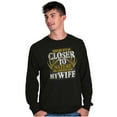 thumbnail image 4 of Hunter Husband Close to Nature Funny Men's Big & Tall Long Sleeve Graphic Tee Brisco Brands 2X, 4 of 5