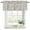 Green, variant on Spring Flowers Curtain Valances for Windows, Kitchen Valance Window Treatments Panel 2 Pack, Farmhouse Sage Green Pastoral Floral Leaf Rod Pocket Short Curtains for Bathroom Bedroom 54 x 18 Inch