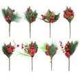 thumbnail image 1 of GAXIRE Ramo de bayas navideñas artificiales de 8 piezas para regalar (estilo aleatorio), 1 of 3
